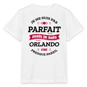 ORLANDO PARFAIT - PRENOM ORLANDO - T-shirt bio MINI CREATOR Stanley/Stella Enfant - blanc - Devant - Maike (125cm)