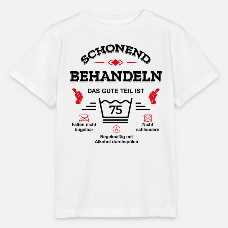 HANDLE MIT SORGFALT – 75 JAHRE PERFEKTION - Stanley/Stella Kinder T-Shirt MINI CREATOR  - Weiß