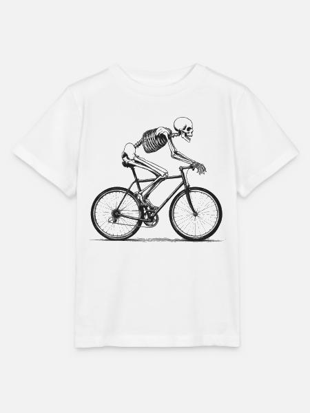 Undead biker - Stanley/Stella Kinder T-Shirt MINI CREATOR  - Weiß