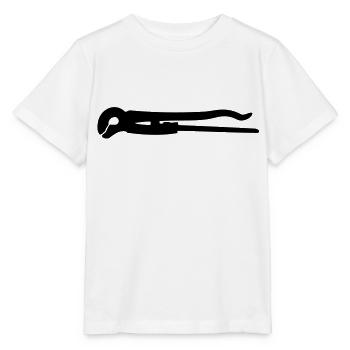 Rohrzange Zange Werkzeug Installateur Hydrauliker - Stanley/Stella Kinder T-Shirt MINI CREATOR  - Weiß - Vorne - Maike (125cm)