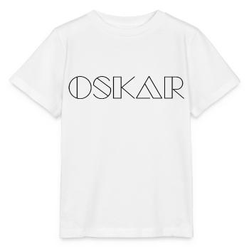 Name Oskar Modern Schwarz - Stanley/Stella MINI CREATOR Kids’ T-Shirt - white - Front - Maike (125cm)
