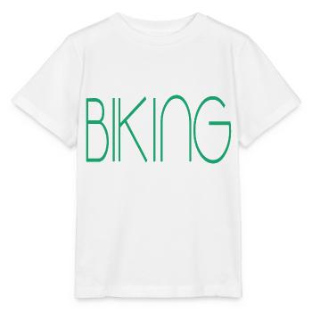 Biking Downhill Geschenk MTB biking - Stanley/Stella Kinder T-Shirt MINI CREATOR  - Weiß - Vorne - Maike (125cm)