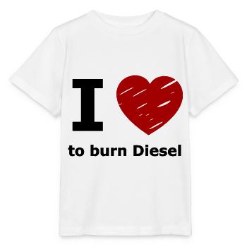 Les voitures à combustion diesel - T-shirt bio MINI CREATOR Stanley/Stella Enfant - blanc - Devant - Maike (125cm)