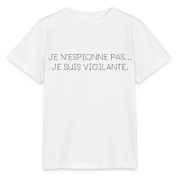 Je n'espionne pas - T-shirt bio MINI CREATOR Stanley/Stella Enfant - blanc - Devant - Maike (125cm)