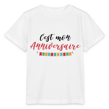 Ich habe Geburtstag. - Stanley/Stella Kinder T-Shirt MINI CREATOR  - Weiß - Vorne - Maike (125cm)