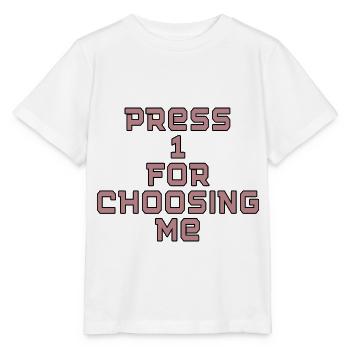 Mich wählen - Stanley/Stella Kinder T-Shirt MINI CREATOR  - Weiß - Vorne - Maike (125cm)
