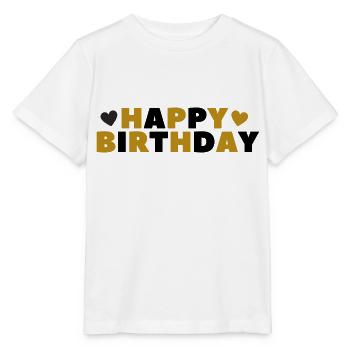 Bon anniversaire - T-shirt bio MINI CREATOR Stanley/Stella Enfant - blanc - Devant - Maike (125cm)