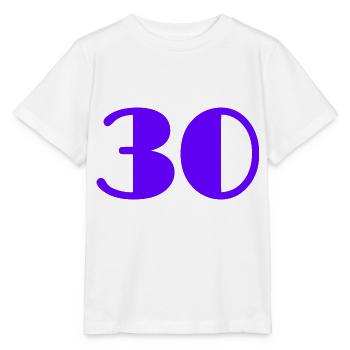 30 YEARS. 30. 30th ANNIVERSARY. 30 YEARS ANNIVERSARY - Stanley/Stella MINI CREATOR Kids’ T-Shirt - white - Front - Maike (125cm)