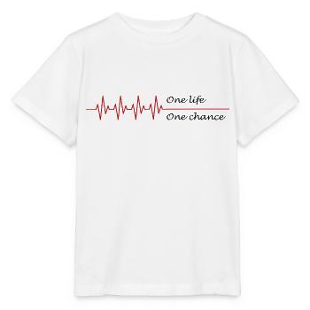 Ein Leben, eine Chance Geschenkwährung - Stanley/Stella Kinder T-Shirt MINI CREATOR  - Weiß - Vorne - Maike (125cm)