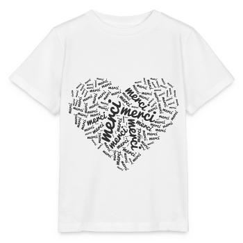 Danke! Nachricht, um Danke zu sagen - Stanley/Stella Kinder T-Shirt MINI CREATOR  - Weiß - Vorne - Maike (125cm)