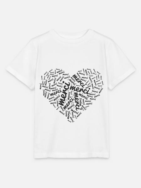 Danke! Nachricht, um Danke zu sagen - Stanley/Stella Kinder T-Shirt MINI CREATOR - Weiß