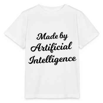 Fabriqué par intelligence artificielle - T-shirt bio MINI CREATOR Stanley/Stella Enfant - blanc - Devant - Maike (125cm)
