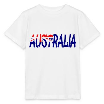 Australien, Australia, Down Under, Aussie - Stanley/Stella Kinder T-Shirt MINI CREATOR  - Weiß - Vorne - Maike (125cm)