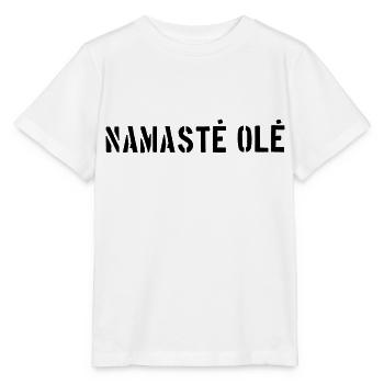 Yoga Stuff / Namaste Ole Logo - Stanley/Stella Kinder T-Shirt MINI CREATOR  - Weiß - Vorne - Maike (125cm)