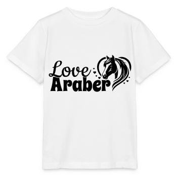 Araber Love Herz Pferdekopf - Stanley/Stella Kinder T-Shirt MINI CREATOR  - Weiß - Vorne - Maike (125cm)