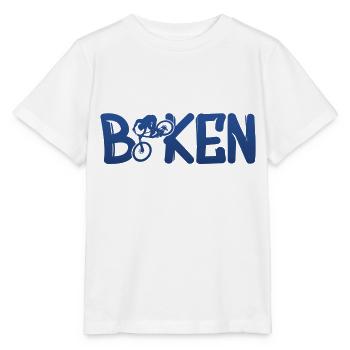 Biken Fahrrad Bike - Stanley/Stella Kinder T-Shirt MINI CREATOR  - Weiß - Vorne - Maike (125cm)