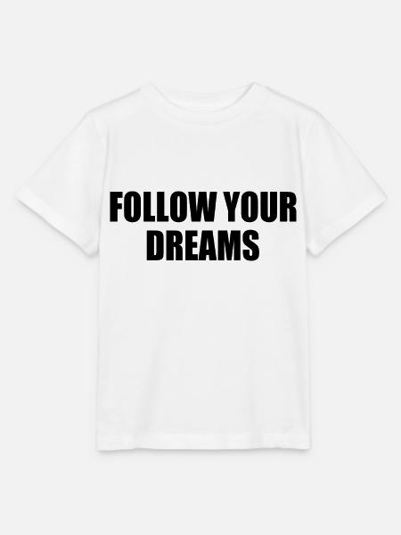 follow your dreams - Stanley/Stella Kinder T-Shirt MINI CREATOR - Weiß