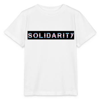 Solidarité trans - T-shirt bio MINI CREATOR Stanley/Stella Enfant - blanc - Devant - Maike (125cm)