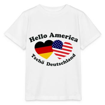 The emigrants in America - Stanley/Stella MINI CREATOR Kids’ T-Shirt - white - Front - Maike (125cm)