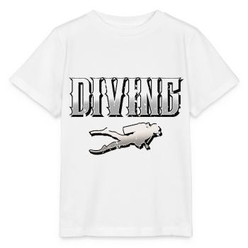 Taucher Tauchen - Stanley/Stella Kinder T-Shirt MINI CREATOR  - Weiß - Vorne - Maike (125cm)