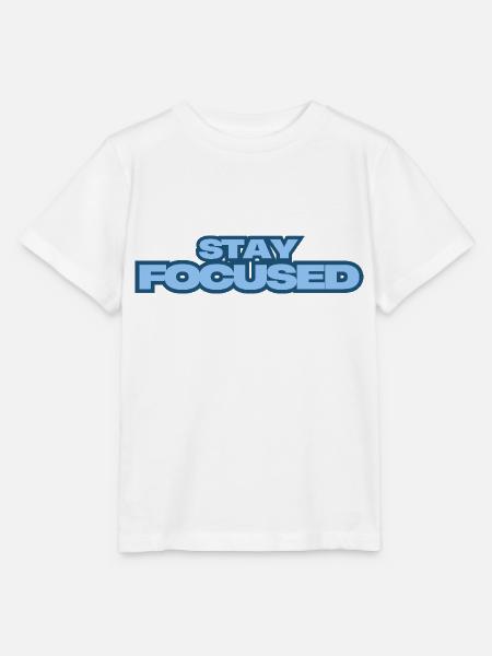 Stay Focused - Stanley/Stella Kinder T-Shirt MINI CREATOR - Weiß