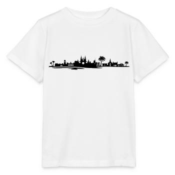 Skyline - Palma de Mallorca - Stanley/Stella Kinder T-Shirt MINI CREATOR  - Weiß - Vorne - Maike (125cm)
