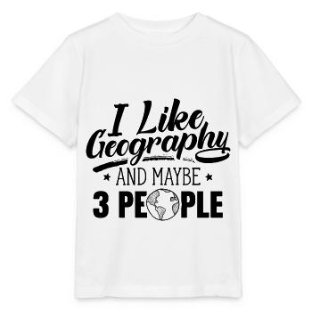 Ich Mag Geografie Und 3 Leute Geographie Geograf - Stanley/Stella Kinder T-Shirt MINI CREATOR  - Weiß - Vorne - Maike (125cm)