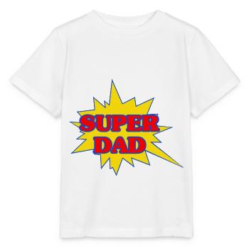 Super-Papa - Stanley/Stella Kinder T-Shirt MINI CREATOR  - Weiß - Vorne - Maike (125cm)