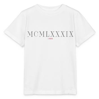 Römischezahl Geburtsjahr Made in 1989 - Stanley/Stella Kinder T-Shirt MINI CREATOR  - Weiß - Vorne - Maike (125cm)