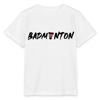 federball Badminton symbol - Stanley/Stella Kinder T-Shirt MINI CREATOR  - Weiß - Vorne - Maike (125cm)