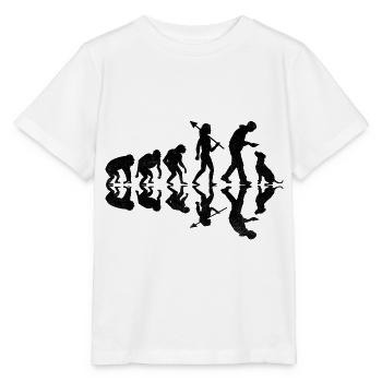 Evolution Labrador Retriever Retrievers de laboratoire - T-shirt bio MINI CREATOR Stanley/Stella Enfant - blanc - Devant - Maike (125cm)