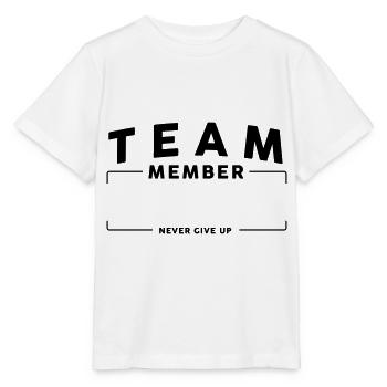 Team équipe personnalisable - T-shirt bio MINI CREATOR Stanley/Stella Enfant - blanc - Devant - Maike (125cm)