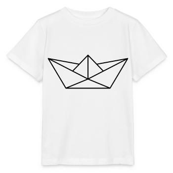 paper boat - Stanley/Stella MINI CREATOR Kids’ T-Shirt - white - Front - Maike (125cm)