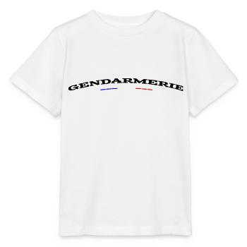 Gendarmerie 1 - T-shirt bio MINI CREATOR Stanley/Stella Enfant - blanc - Devant - Maike (125cm)