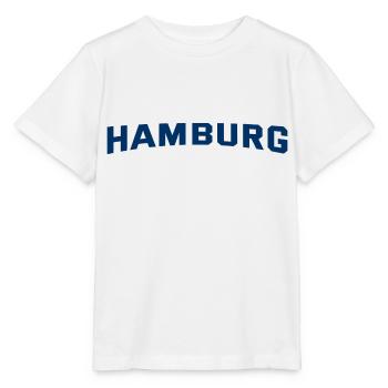 Hamburg Slogan - Hansestadt - Hamburger Hafen - Stanley/Stella Kinder T-Shirt MINI CREATOR  - Weiß - Vorne - Maike (125cm)