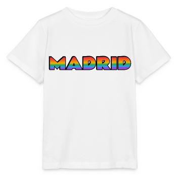 Schwules Madrid - Stanley/Stella Kinder T-Shirt MINI CREATOR  - Weiß - Vorne - Maike (125cm)
