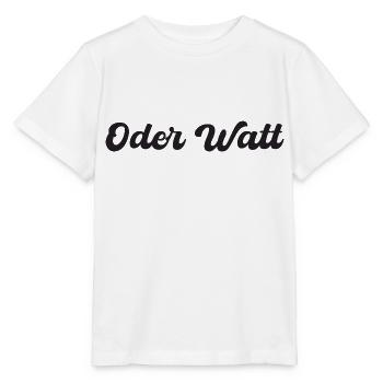 Slogan « Oder Watt » de la région de la Ruhr - T-shirt bio MINI CREATOR Stanley/Stella Enfant - blanc - Devant - Maike (125cm)
