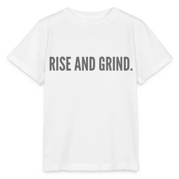 Rise and Grind - Stanley/Stella MINI CREATOR Kids’ T-Shirt - white - Front - Maike (125cm)