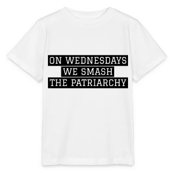 We Smash The Patriarchy - Feminist Empowerment - Stanley/Stella MINI CREATOR Kids’ T-Shirt - white - Front - Maike (125cm)