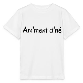 un moment donné expression québécoise - T-shirt bio MINI CREATOR Stanley/Stella Enfant - blanc - Devant - Maike (125cm)