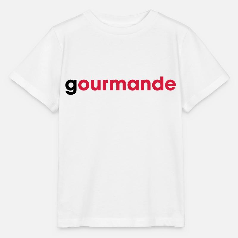 gourmande - T-shirt bio MINI CREATOR Stanley/Stella Enfant - blanc
