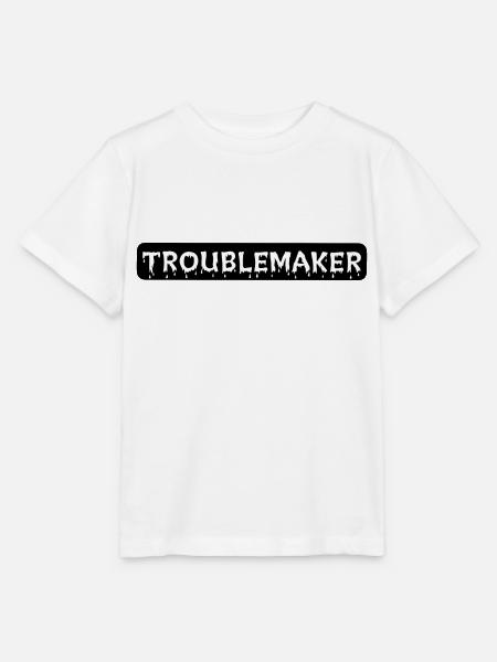 TROUBLEMAKER - Stanley/Stella Kinder T-Shirt MINI CREATOR - Weiß