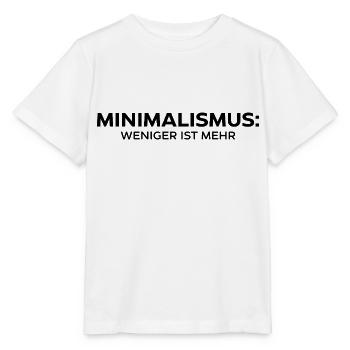 Minimalismus: Weniger ist mehr - Stanley/Stella Kinder T-Shirt MINI CREATOR  - Weiß - Vorne - Maike (125cm)