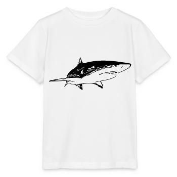 Hai - Vintage Vector Design - T-shirt bio MINI CREATOR Stanley/Stella Enfant - blanc - Devant - Maike (125cm)