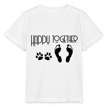 Heureux ensemble chien amour chien amour - T-shirt bio MINI CREATOR Stanley/Stella Enfant - blanc - Devant - Maike (125cm)