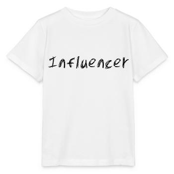 Conception d’influenceurs pour enfants et adultes Stream - T-shirt bio MINI CREATOR Stanley/Stella Enfant - blanc - Devant - Maike (125cm)