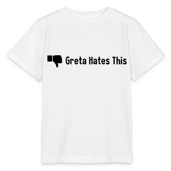 Greta hates This - Stanley/Stella MINI CREATOR Kids’ T-Shirt - white - Front - Maike (125cm)
