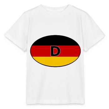L’autocollant Allemagne - T-shirt bio MINI CREATOR Stanley/Stella Enfant - blanc - Devant - Maike (125cm)
