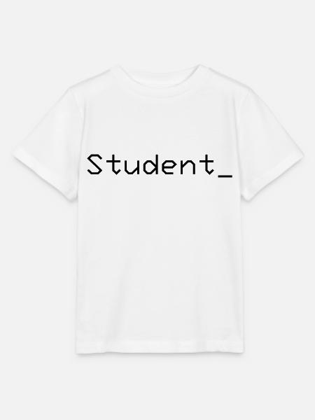 Student_ Logo Schwarz - Stanley/Stella Kinder T-Shirt MINI CREATOR - Weiß