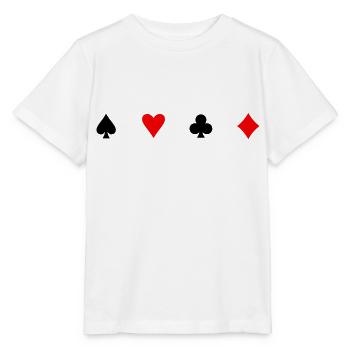 karten symbole - Stanley/Stella Kinder T-Shirt MINI CREATOR  - Weiß - Vorne - Maike (125cm)